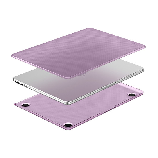 Hardshell tok tok MacBook Air 13,6" M3 2024 / M2 2022 számára Dots/Ice Pink (INMB200749-IPK)