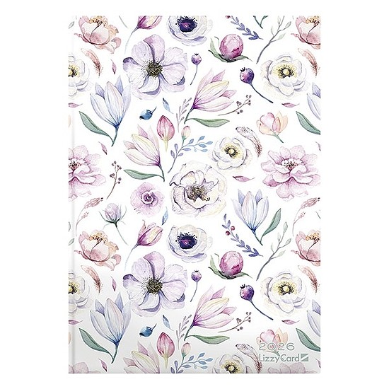 Határidőnapló 2026 LIZZY CARD A/5 napi szivacsos Flower college