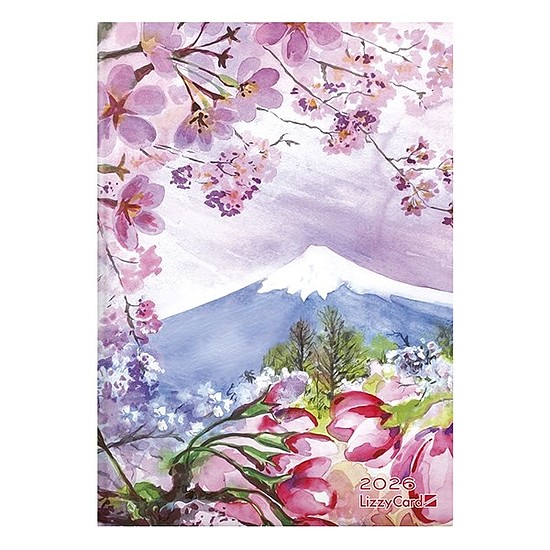 Határidőnapló 2026 LIZZY CARD B/6 napi keménytáblás Mountain
