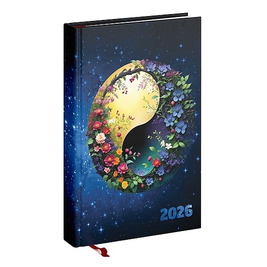 Határidőnapló 2026 REALSYSTEM Picture A/5 napi fehér lapos Jingjang