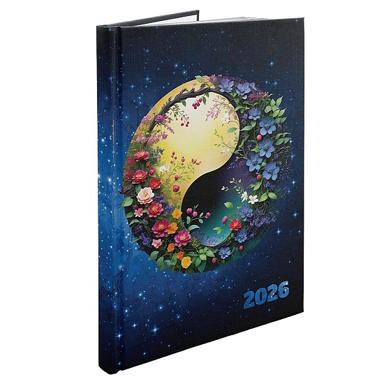Határidőnapló 2026 REALSYSTEM Picture B/5 heti fehér lapos Jingjang