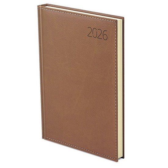 Határidőnapló 2026 TOPTIMER Business B011 B/5 heti sárga lapos barna