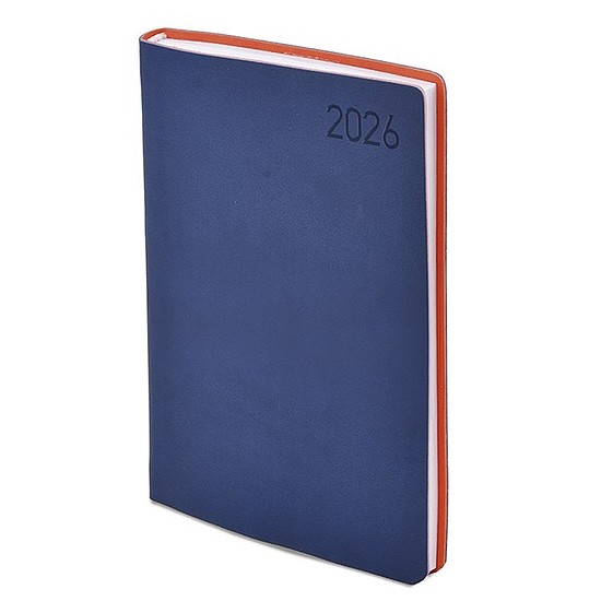 Határidőnapló 2026 TOPTIMER Madeira M011 B/5 heti fehér lapos kék-narancs2026.