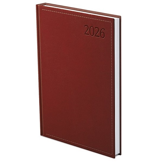Határidőnapló 2026 TOPTIMER Traditional T010 A/4 heti fehér lapos bordó