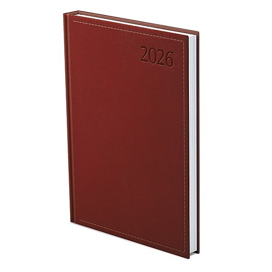 Határidőnapló 2026 TOPTIMER Traditional T011 B/5 heti fehér lapos bordó