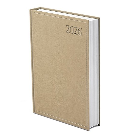 Határidőnapló 2026 TOPTIMER Traditional T020 B/5 napi fehér lapos bézs