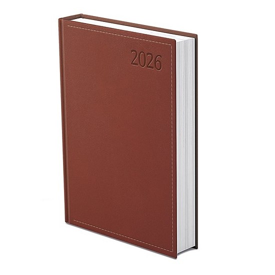 Határidőnapló 2026 TOPTIMER Traditional T020 B/5 napi fehér lapos bordó
