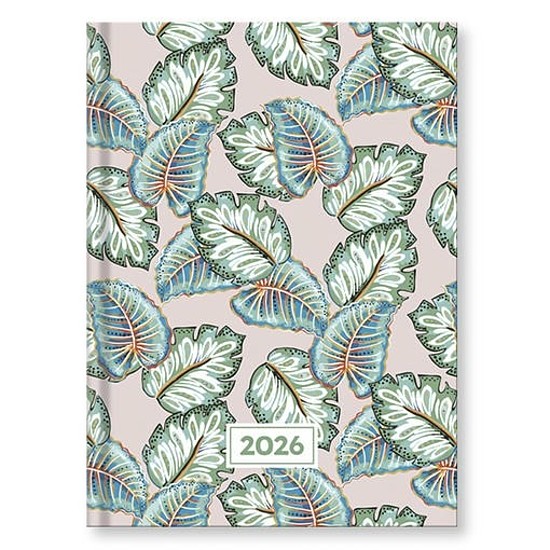 Határidőnapló 2026 VECTRALINE Color flexi leaves B/6 napi fehér lapos