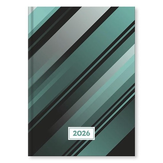 Határidőnapló 2026 VECTRALINE Csíkos A/5 napi fehér lapos