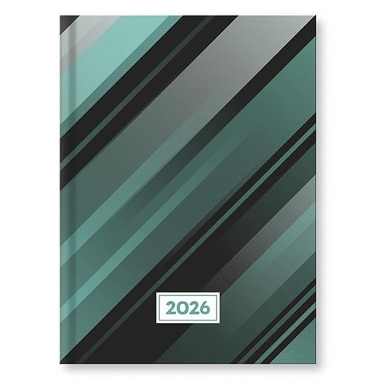 Határidőnapló 2026 VECTRALINE Csíkos B/6 napi fehér lapos