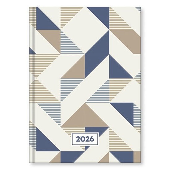 Határidőnapló 2026 VECTRALINE Geometria A/5 napi fehér lapos