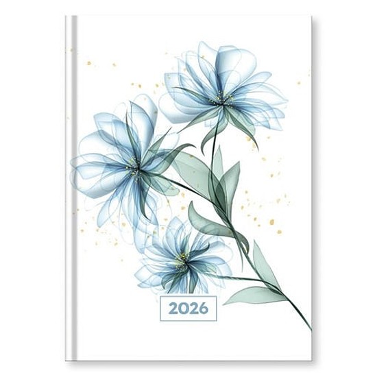 Határidőnapló 2026 VECTRALINE Mystic Blue secret A/5 napi fehér lapos