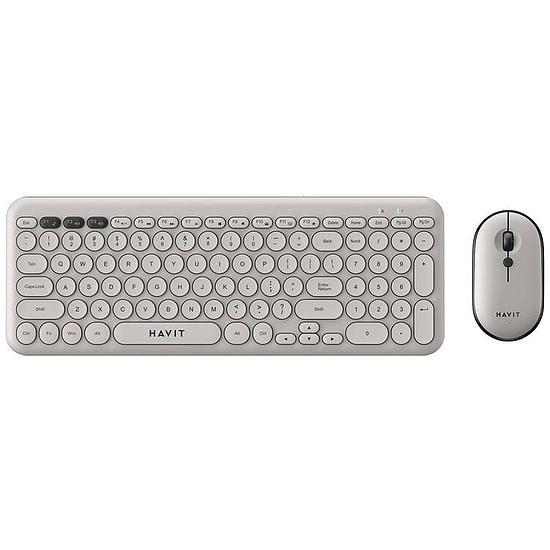 Havit KB254GCM vezeték nélküli 2 az 1-ben gaming szett billentyűzet (ANGOL) + egér (szürke)