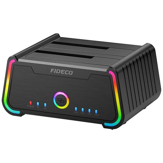 HDD/SSD Dokkoló/Klonáló Állomás FIDECO YPZ230R (SATA 2.5"/3.5", UASP)