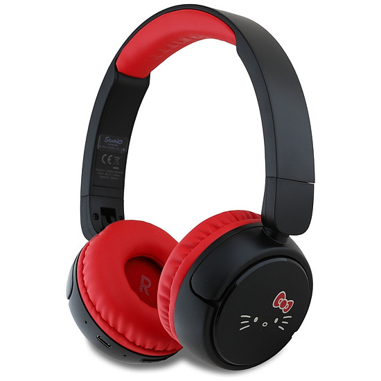Hello Kitty arc logós Bluetooth fülhallgató - piros