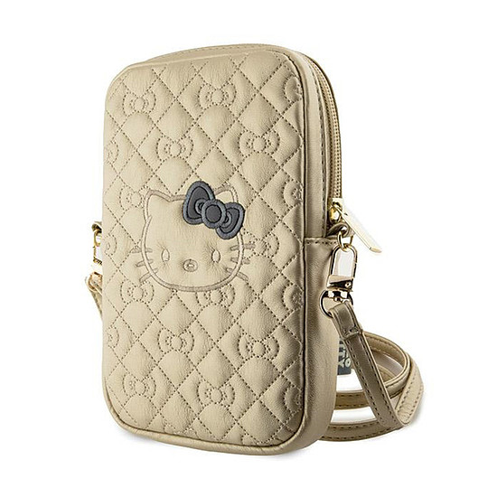 Hello Kitty steppelt masniszíj - Crossbody táska telefonhoz arany (HKPBPEKHBPD)