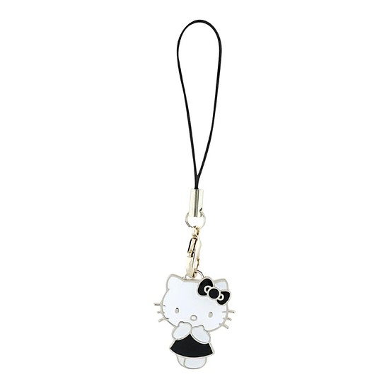 Hello Kitty telefonszíj-bűbáj Kitty Cute - telefon medál fekete (HKCPMKK)
