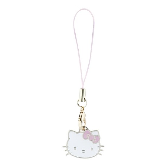 Hello Kitty telefonszíj, kitty fej - telefon medál rózsaszín (HKCPMKHP)