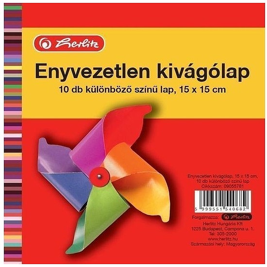 Herlitz Kivágólapok 15x15 cm 10 ív