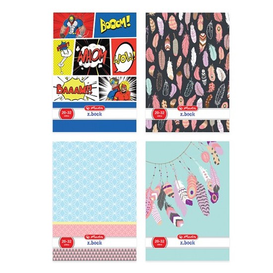 Herlitz tűzött füzet MIX A5 sima 20-32/megszűnt