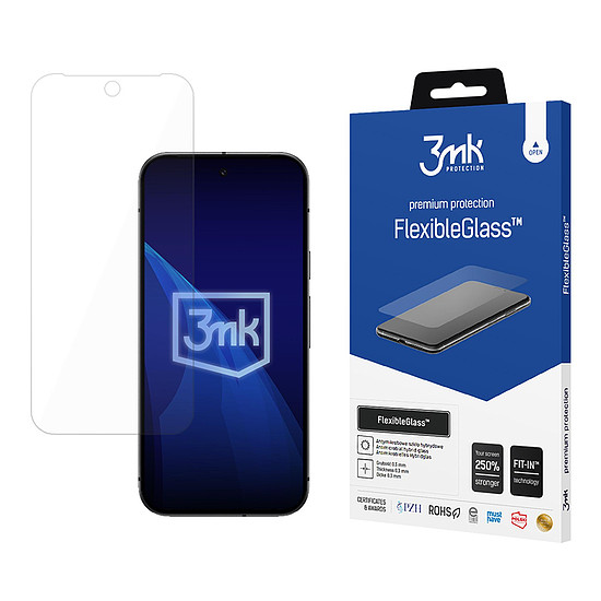 Hibrid üveg 3mk FlexibleGlass a Google Pixel 9A-n