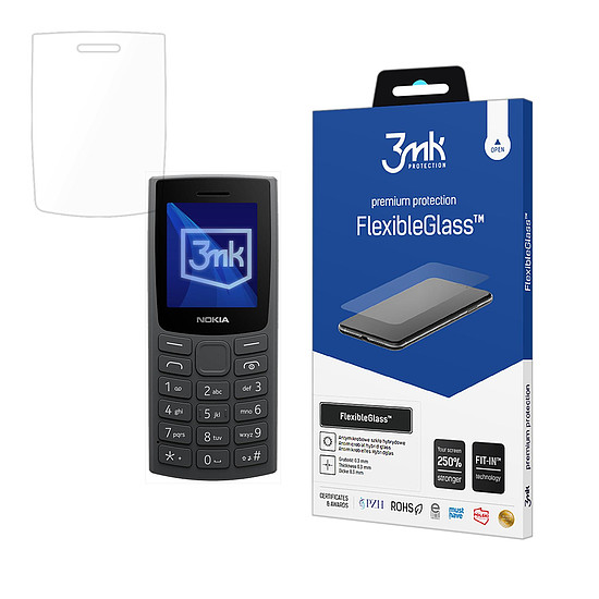 Hibrid üveg 3mk FlexibleGlass Nokia 105 (2023) készülékhez