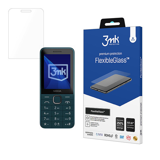 Hibrid üveg 3mk FlexibleGlass Nokia 225 4G (2024) készülékhez