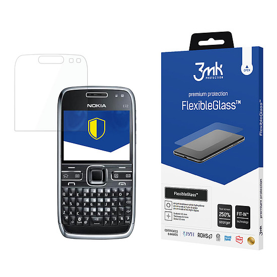 Hibrid üveg 3mk FlexibleGlass Nokia E72 készülékhez