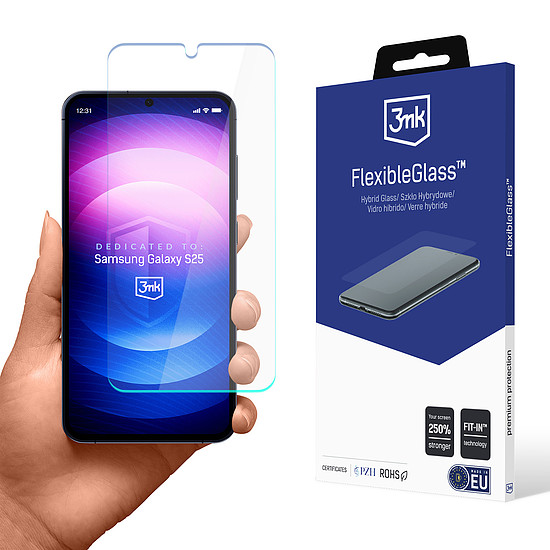 Hibrid üveg 3mk FlexibleGlass Samsung Galaxy S25-höz