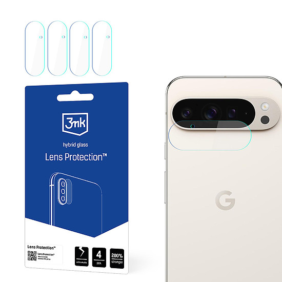 Hibrid üveg a kameralencséhez 3mk lencsevédelem a Google Pixel 9 Pro XL-hez