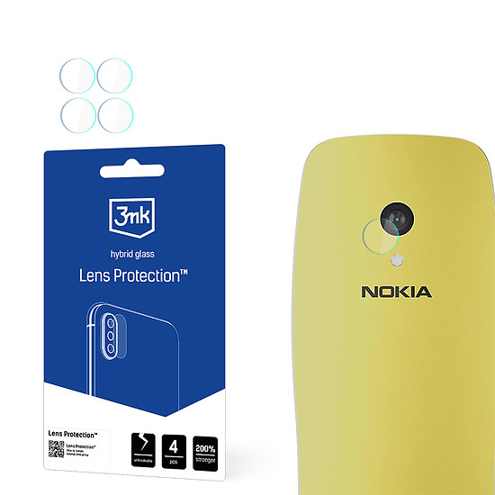 Hibrid üveg a kameralencséhez 3mk lencsevédelem Nokia 3210 4G készülékhez