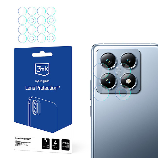 Hibrid üveg kameralencséhez 3mk lencsevédelem Xiaomi 14T / 14T Pro készülékhez