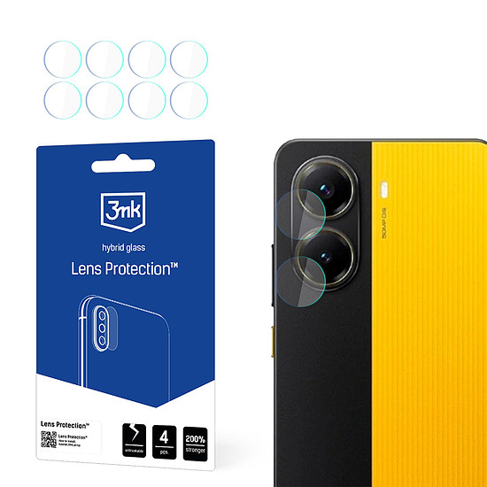 Hibrid üveg kameralencséhez 3mk lencsevédelem Xiaomi Poco X7 Pro készülékhez