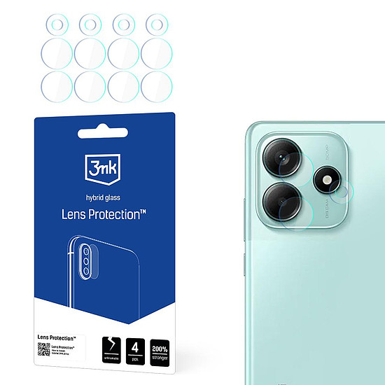 Hibrid üveg kameralencséhez 3mk lencsevédelem Xiaomi Redmi Note 14 5G készülékhez