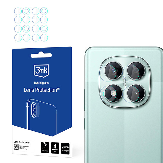 Hibrid üveg kameralencséhez 3mk lencsevédelem Xiaomi Redmi Note 14 Pro készülékhez