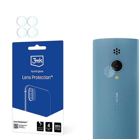 Hibrid üveg kameralencséhez 3mk lencsevédő Nokia 150 2023 készülékhez