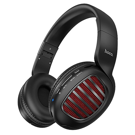 Hoco - Brilliant vezeték nélküli fejhallgató (W23) - Összecsukható Bluetooth 5.0-val és mikrofonnal - Fekete (KF239365)