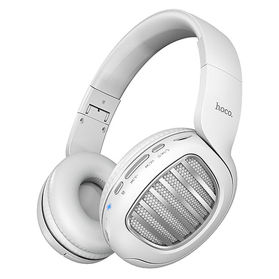 Hoco - Brilliant vezeték nélküli fejhallgató (W23) - Összecsukható Bluetooth 5.0-val és mikrofonnal - Fehér (KF2311542)