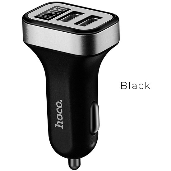 Hoco Z3 2USB LCD car charger, black (HC057710)
