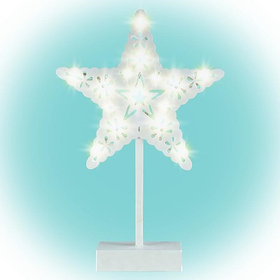 Home KAD 20 STAR csillag asztaldísz, 20 db LED, ABS műanyag, 25 x 39 cm