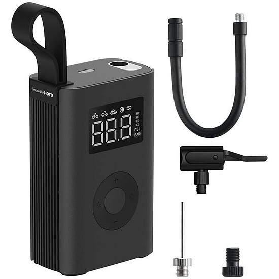 Hordozható kompresszor, elektromos szivattyú HOTO QWCQA001 (10,3 bar, 150 PSI, 2000mAh)