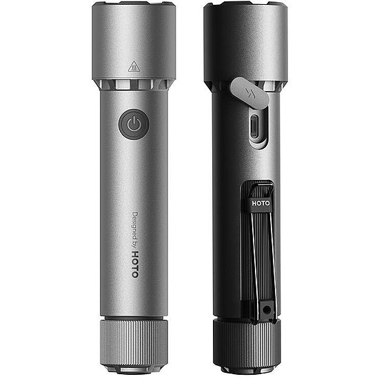 HOTO QWSDT005 taktikai zseblámpa, 2300 lm, IP68, 3100 mAh, USB-C