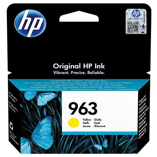 HP 3JA25AE No.963 Yellow tintapatron eredeti 0,7K