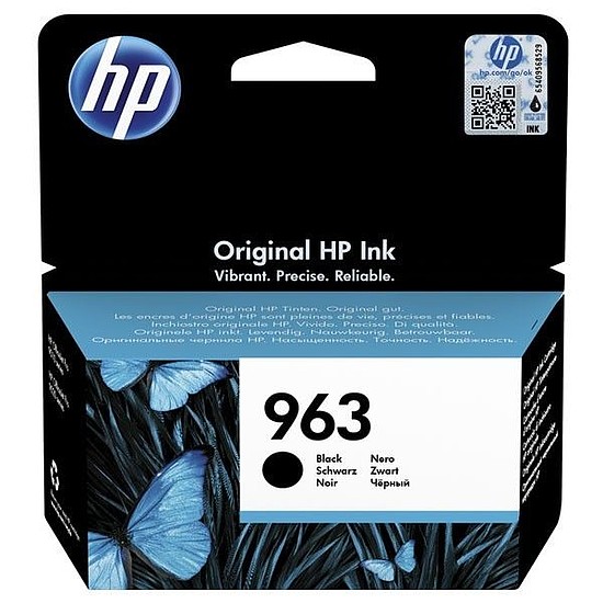 HP 3JA26AE No.963 Black tintapatron eredeti 0,7K