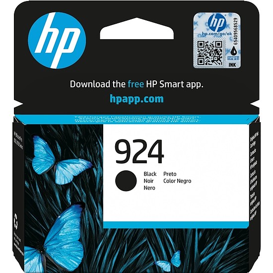 HP 4K0U6NE No.924 Black tintapatron eredeti 0,5K
