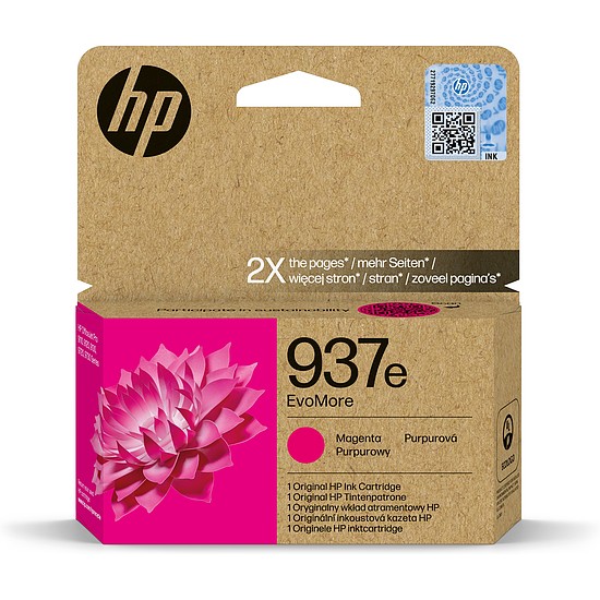 HP 4S6W7NE No.937E Magenta tintapatron eredeti Evomore