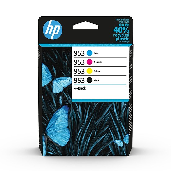 HP 6ZC69AE No.953 Multipack Bk + C + M + Y tintapatron eredeti (L0S58AE + F6U12AE + F6U13AE + F6U14AE)