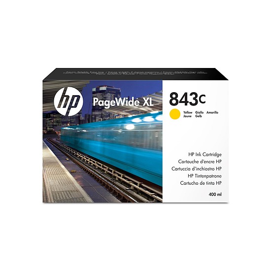 HP C1Q68A No.843C Yellow tintapatron eredeti