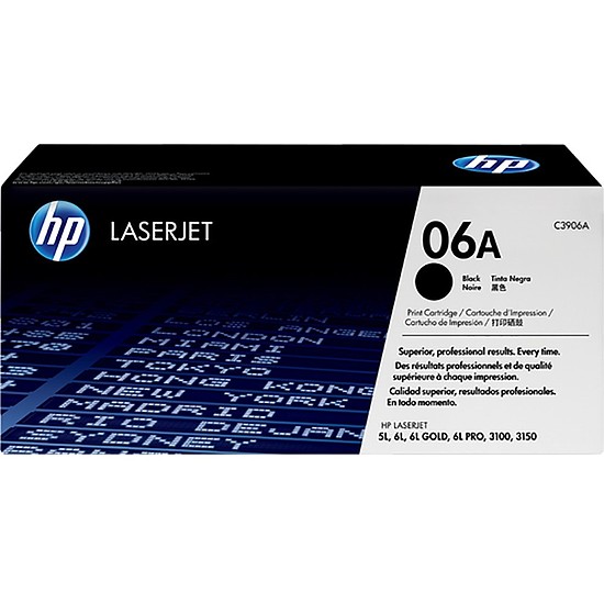 HP C3906A No.06A Black lézertoner eredeti 2,5K / megszűnő