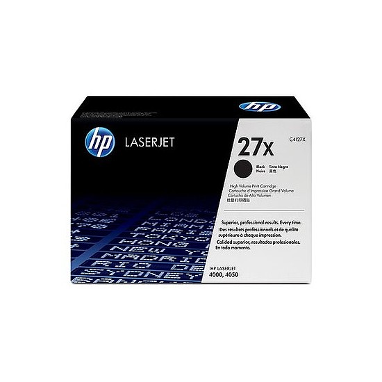 HP C4127X No.27X Black lézertoner eredeti 10K / megszűnő